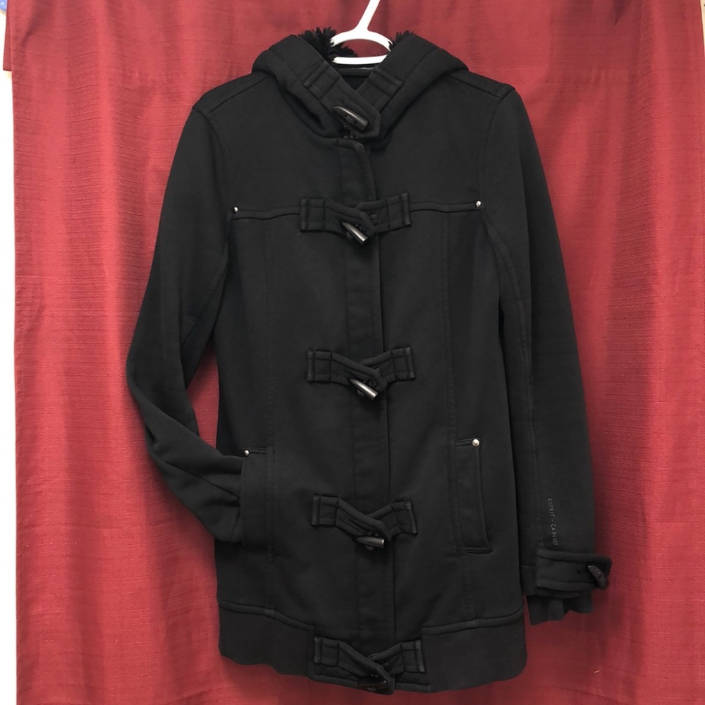 Esprit Black Toggle Zip Up Women’s XL Coat